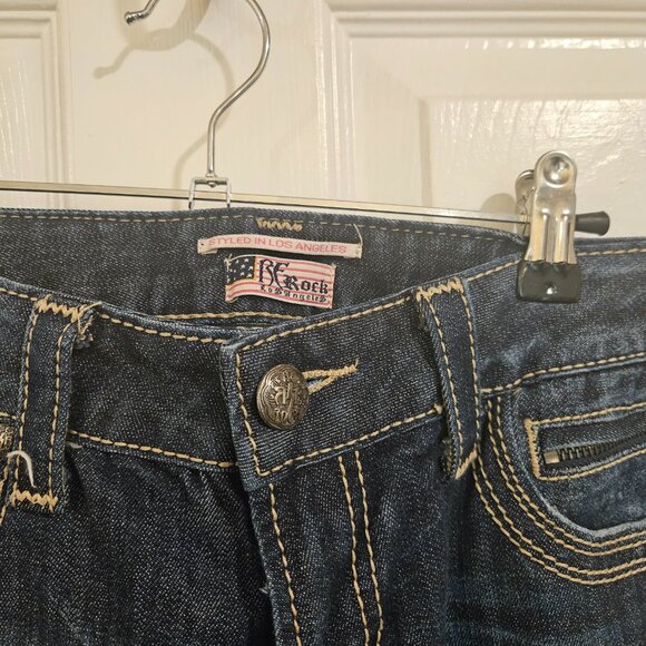 EXPRESS WOMEN'S JEANS SIZE 10L BARELY BOOTCUT - Picture 2 of 5